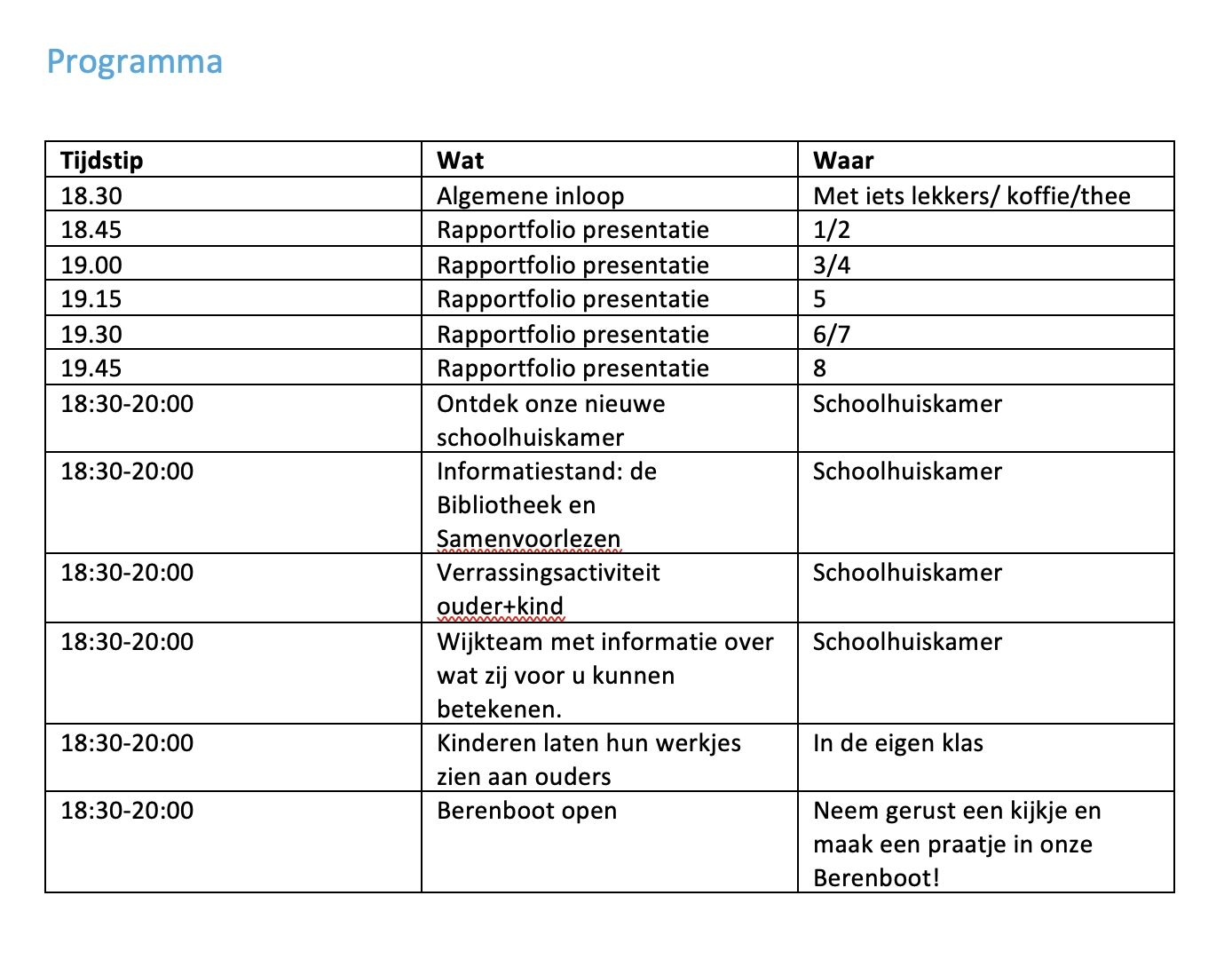 Kick-off Portfolio leren 31 maart van 18:30-20:00 uur