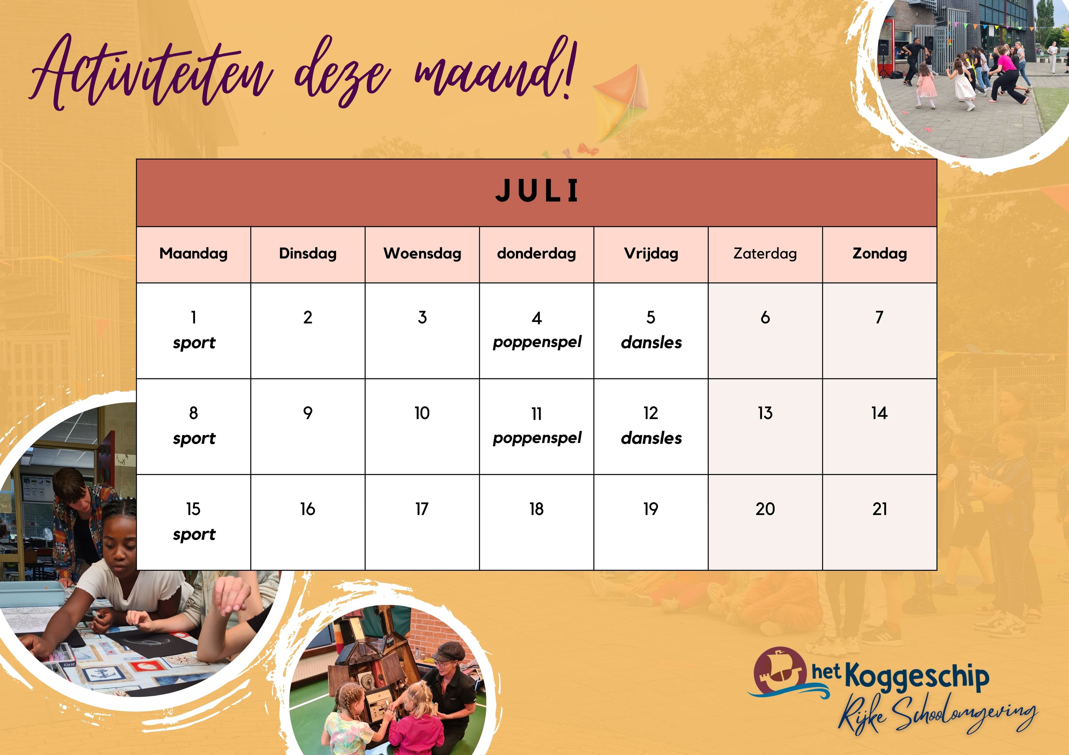 Naschoolse activiteiten deze maand!